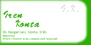 iren konta business card